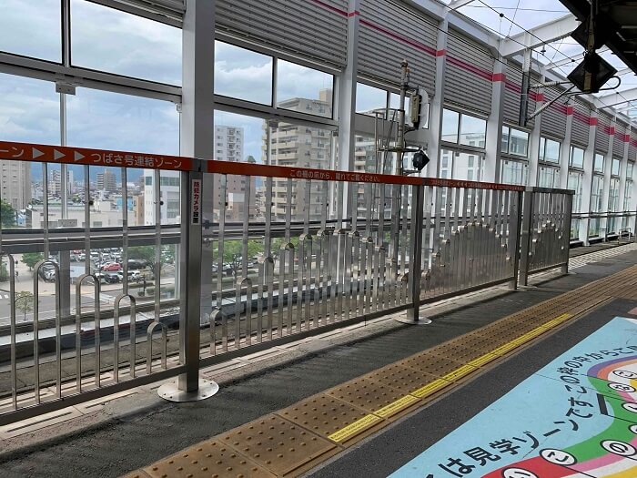 福島駅ホームパネル